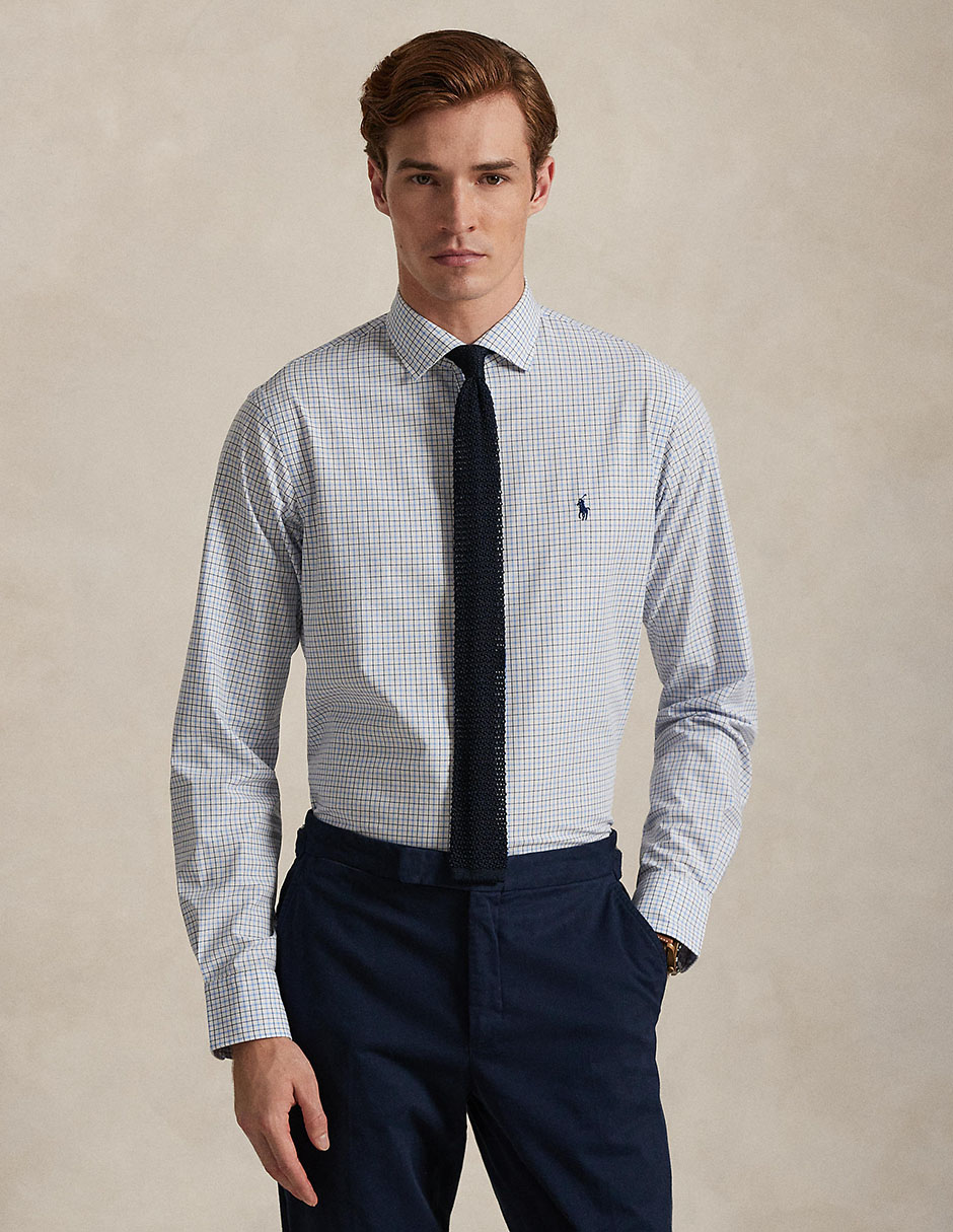 Camisa business casual Polo Ralph Lauren de algodón manga larga para hombre