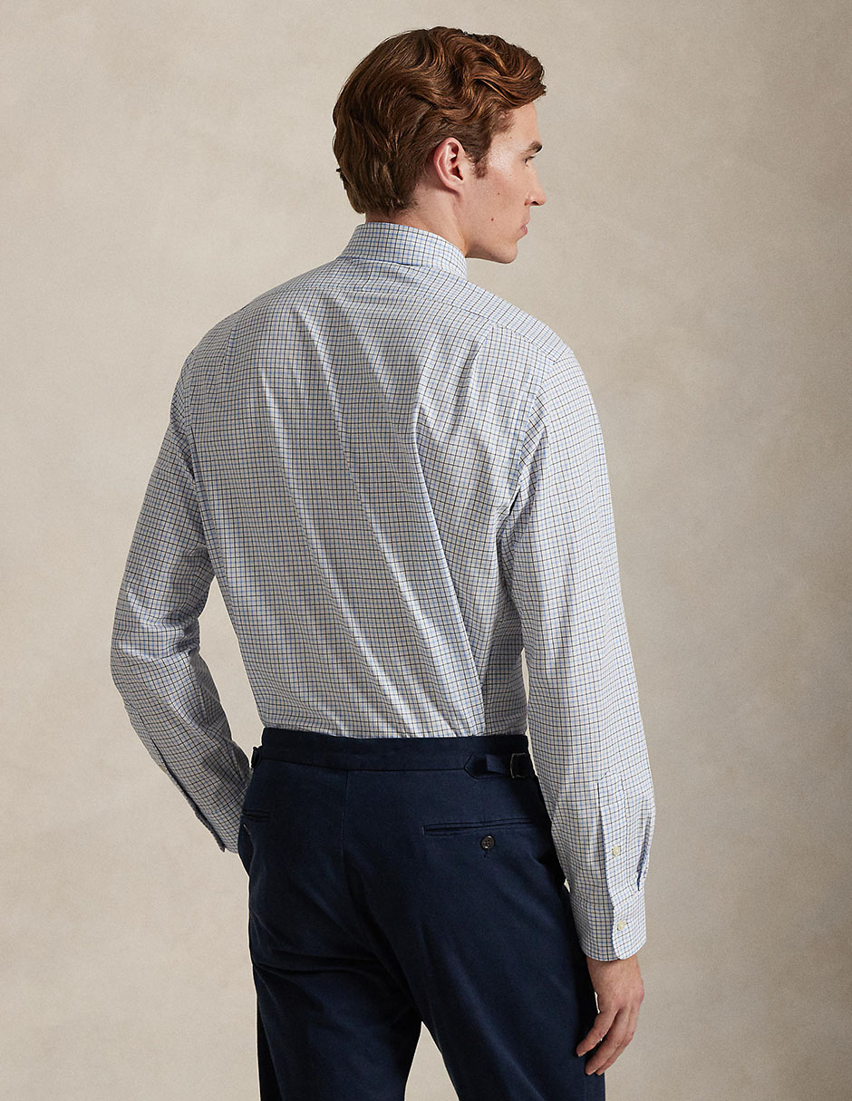 Camisa business casual Polo Ralph Lauren de algodón manga larga para hombre