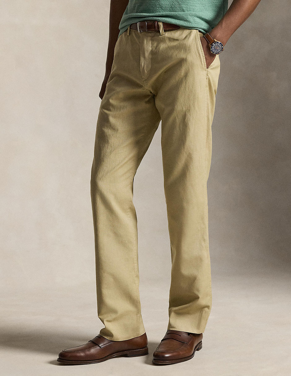 Pantalón business casual straight Polo Rl de lino para hombre Pantalón business casual straight Polo Rl de lino para hombre