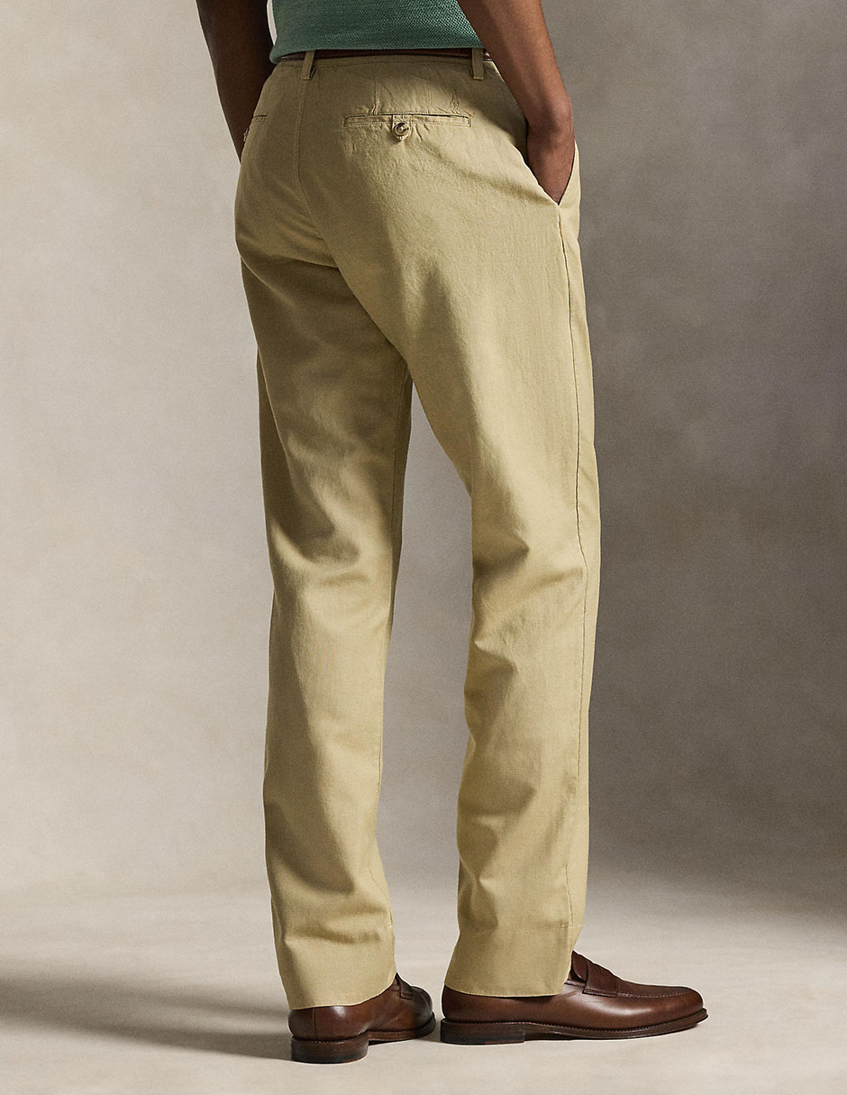 Pantalón business casual straight Polo Rl de lino para hombre 2