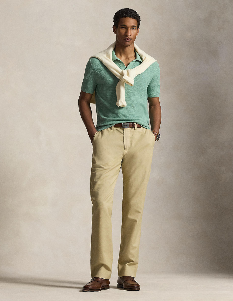 Pantalón business casual straight Polo Rl de lino para hombre 3