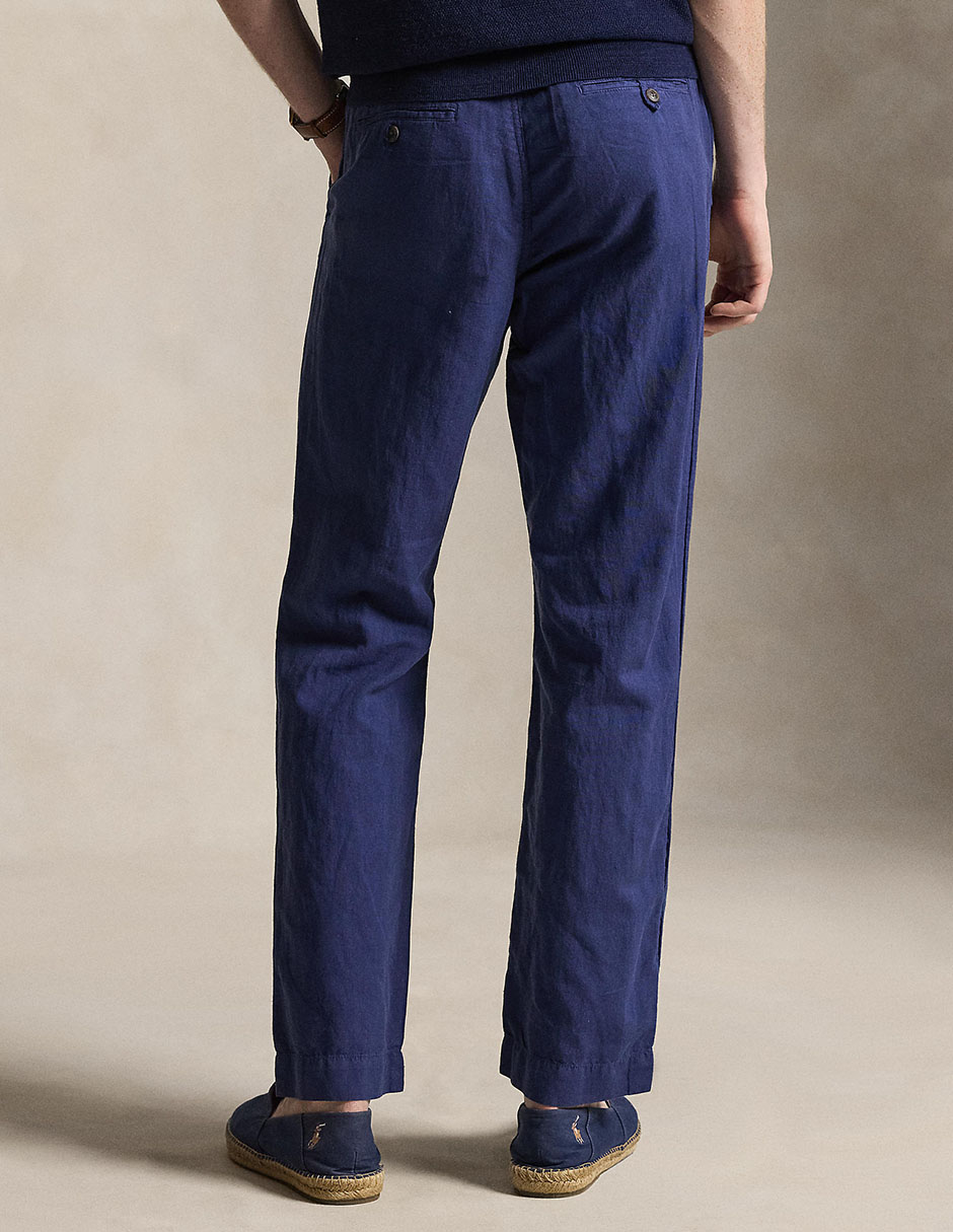 Pantalón business casual straight Polo Rl de lino para hombre 2