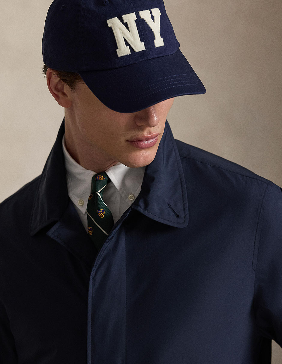 Abrigo impermeable con bolsillos para hombre