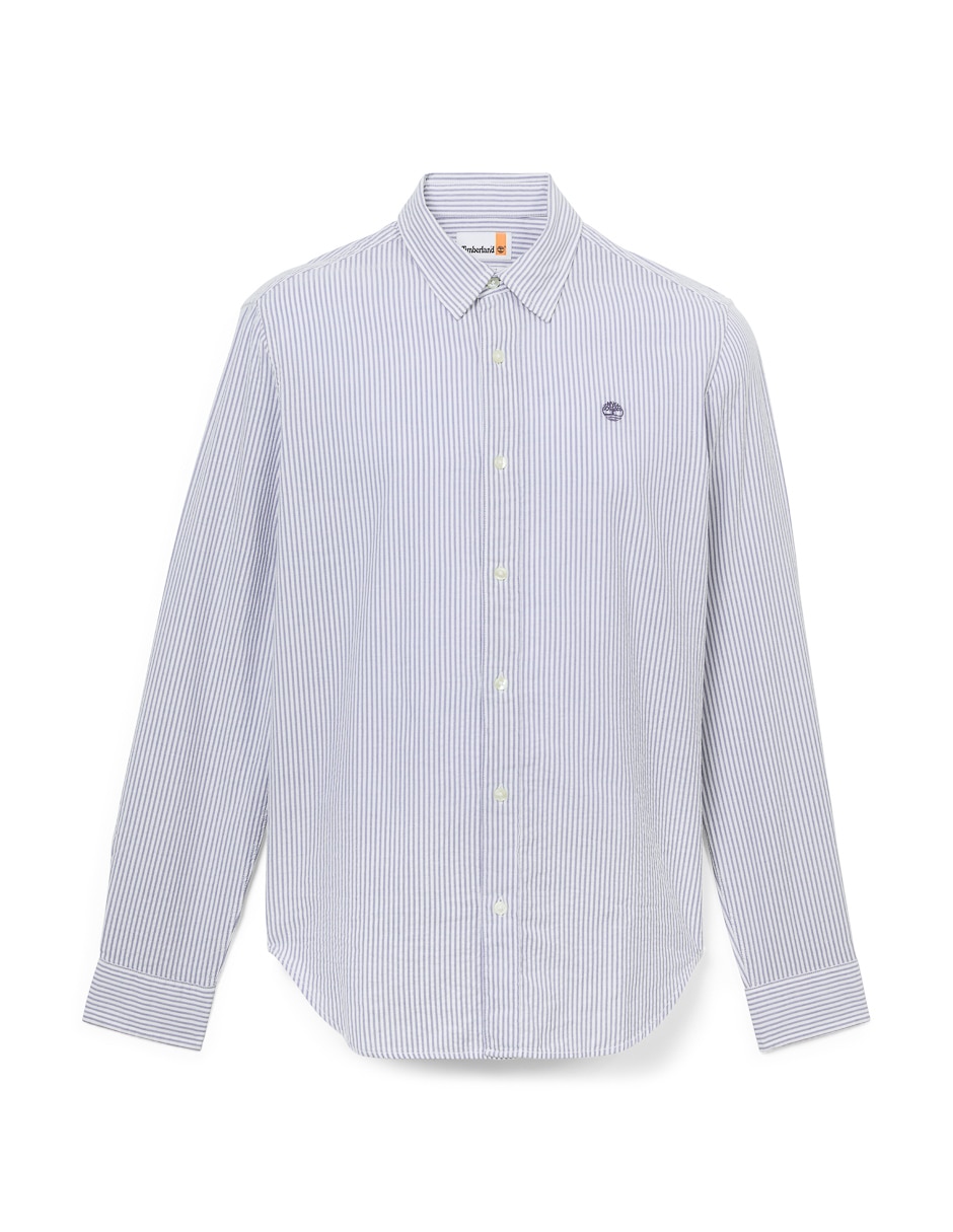 Camisa casual de algodón manga larga para hombre 5