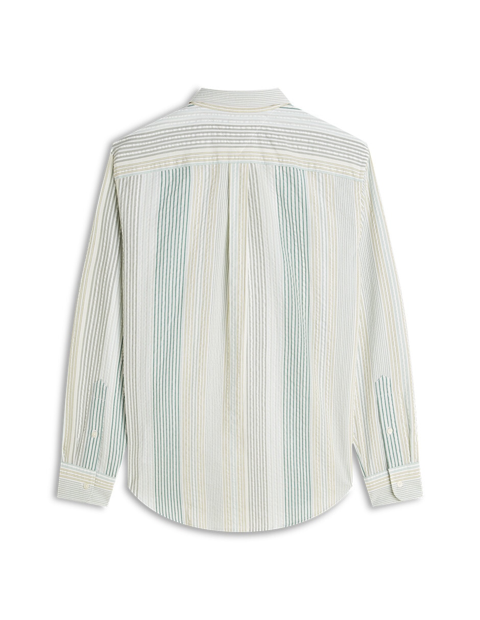 Camisa casual Tommy Hilfiger de algodón manga larga para hombre
