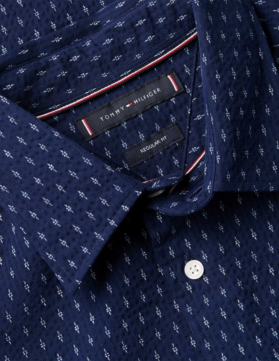 Camisa casual Tommy Hilfiger de algodón manga larga para hombre