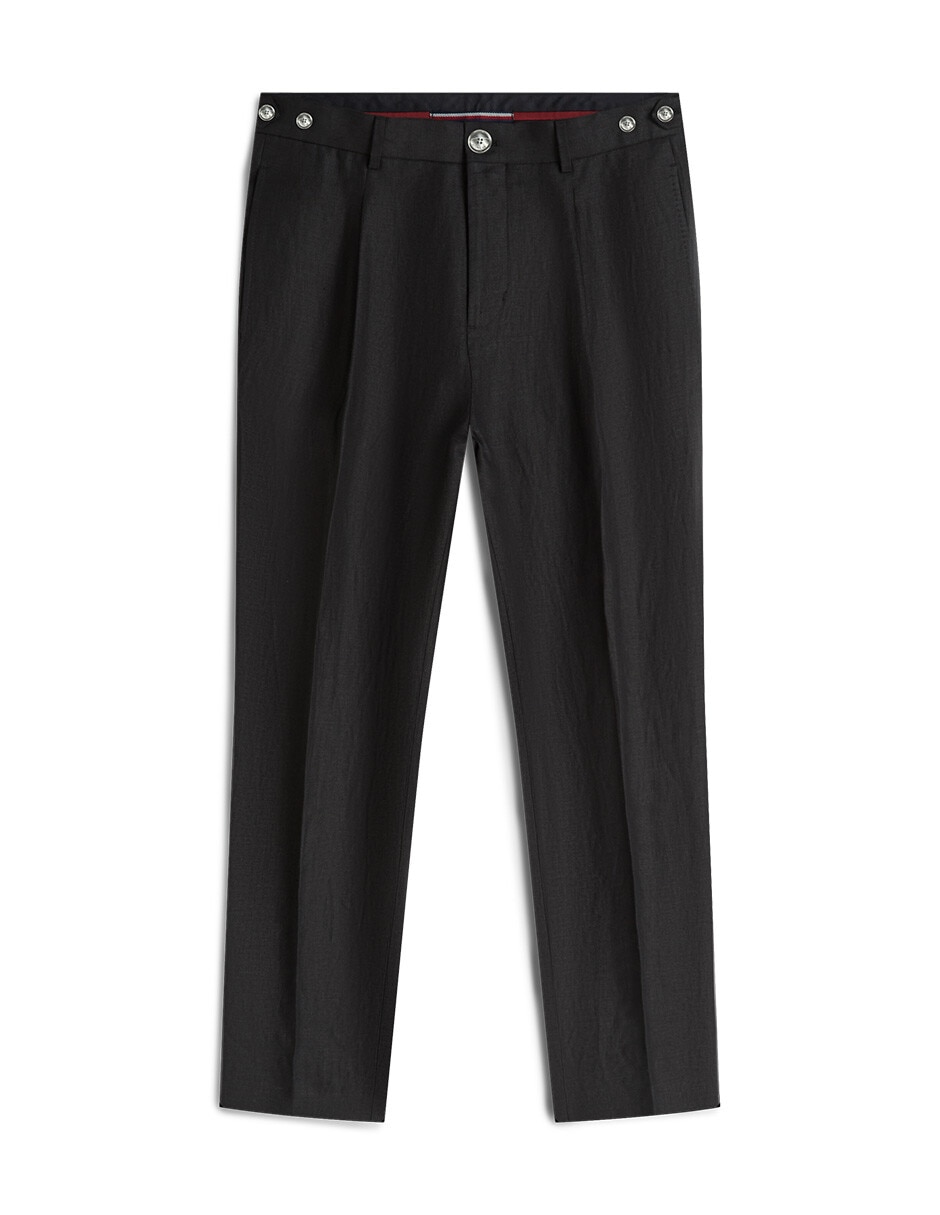 Pantalón de vestir regular de algodón para hombre Pantalón de vestir regular de algodón para hombre