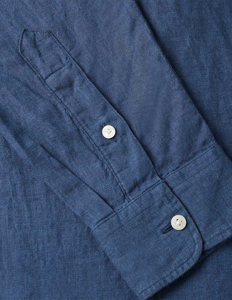 Camisa casual manga larga para hombre 4