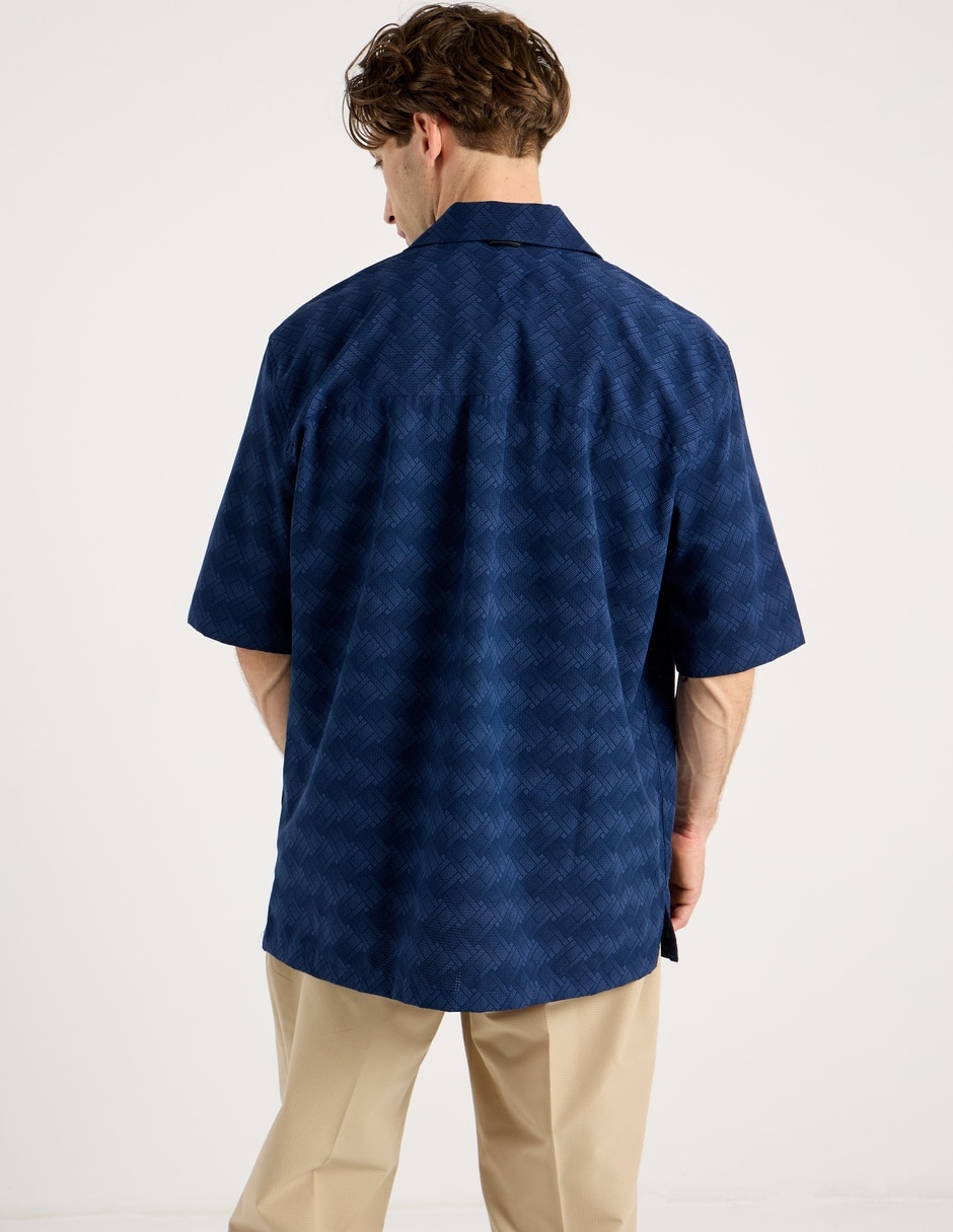 Camisa casual de algodón manga al codo para hombre 6