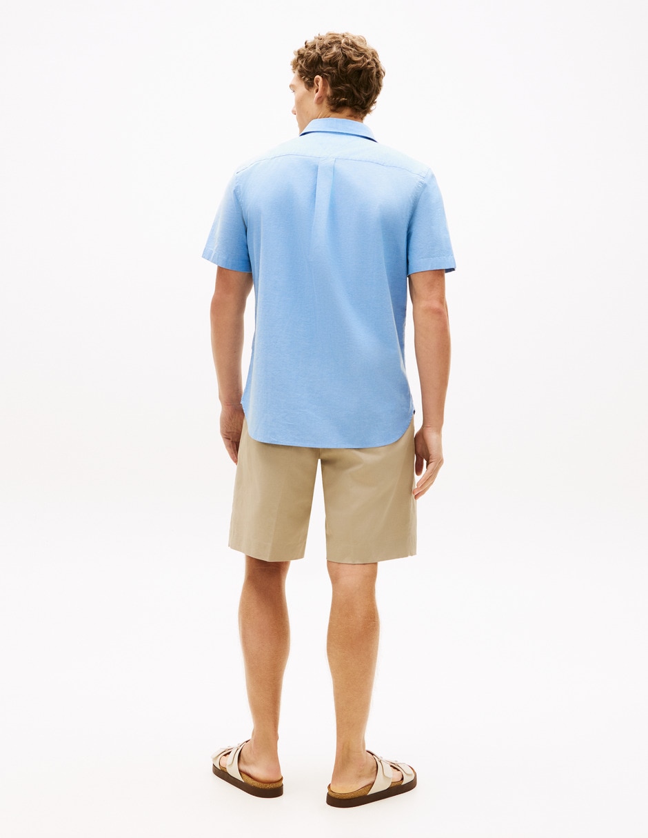 Camisa casual manga corta para hombre 4