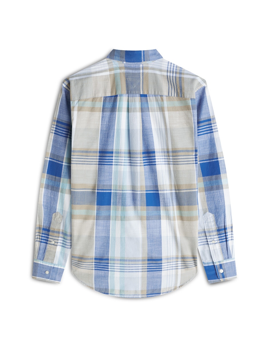 Camisa casual de algodón manga larga para hombre 4