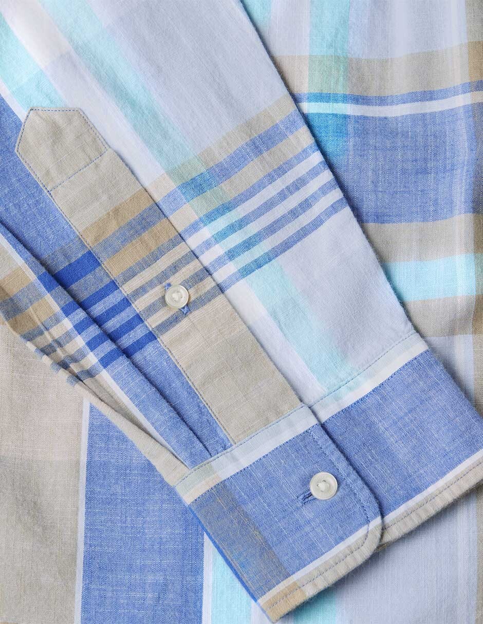 Camisa casual de algodón manga larga para hombre 2