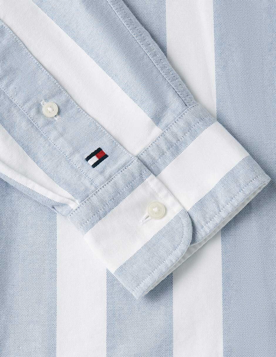 Camisa casual Tommy Hilfiger de algodón manga larga para hombre