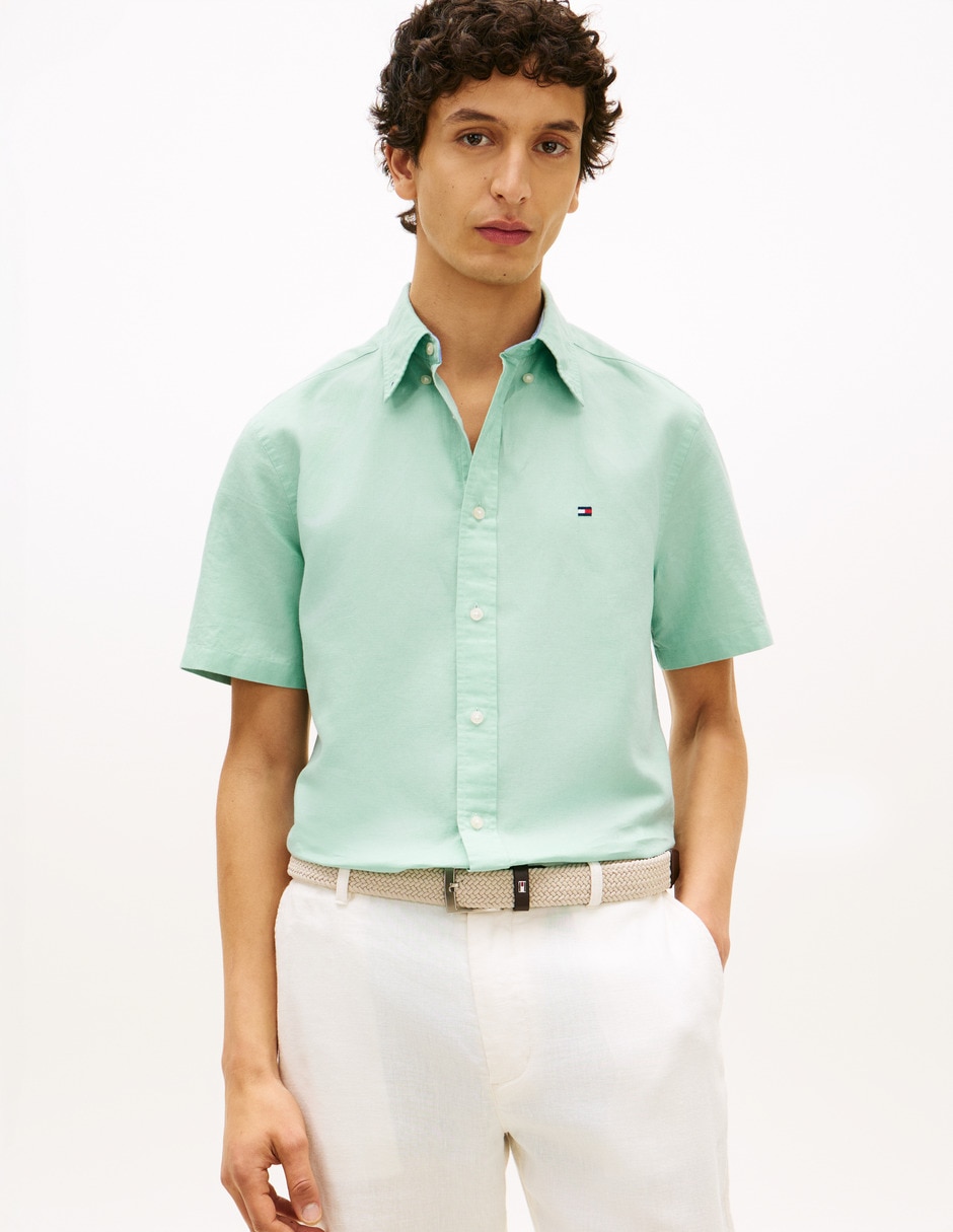 Camisa casual Hilfiger manga corta para hombre 1