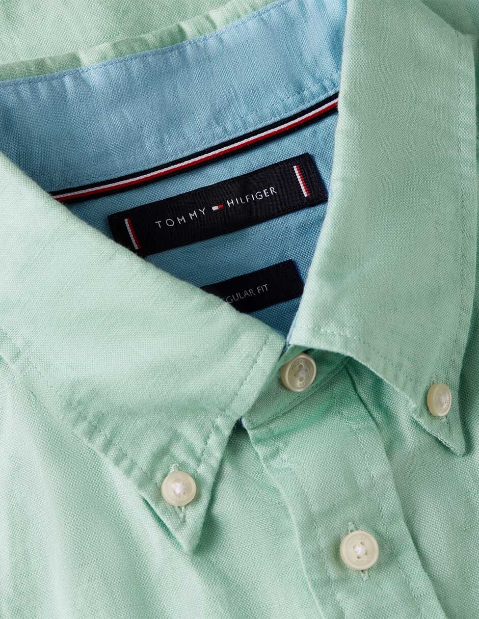 Camisa casual Hilfiger manga corta para hombre 6