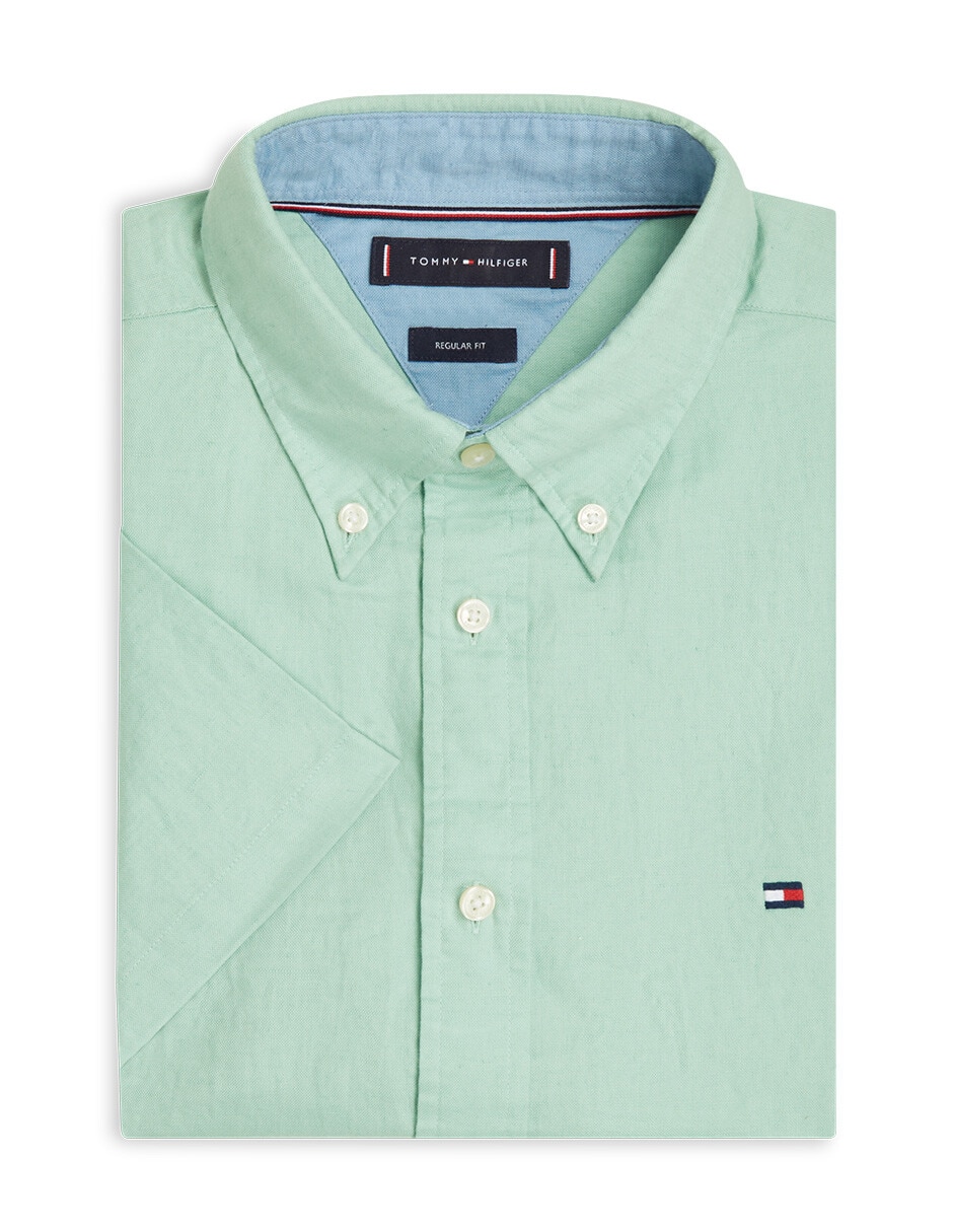 Camisa casual Hilfiger manga corta para hombre 7