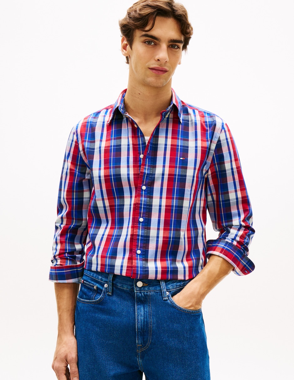 Camisa casual de algodón manga larga para hombre Camisa casual de algodón manga larga para hombre
