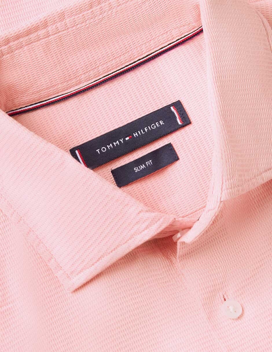 Camisa casual Hilfiger de algodón manga larga para hombre 7