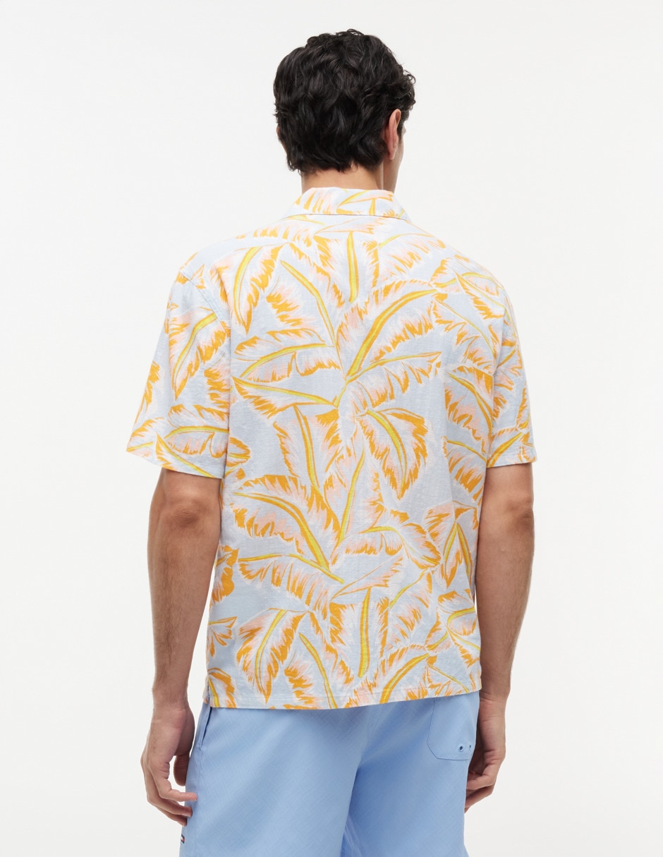 Camisa casual de algodón manga corta para hombre 5