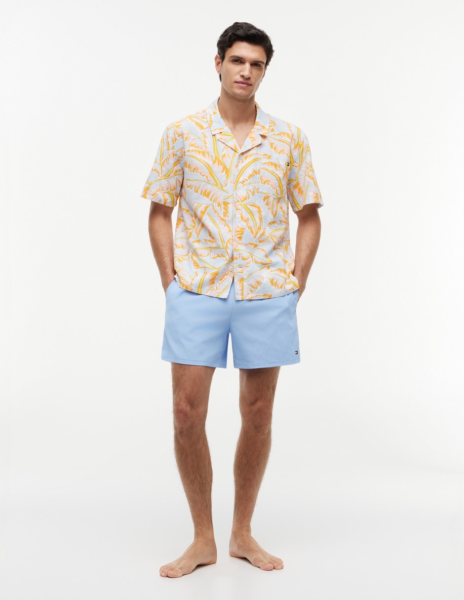 Camisa casual de algodón manga corta para hombre 7