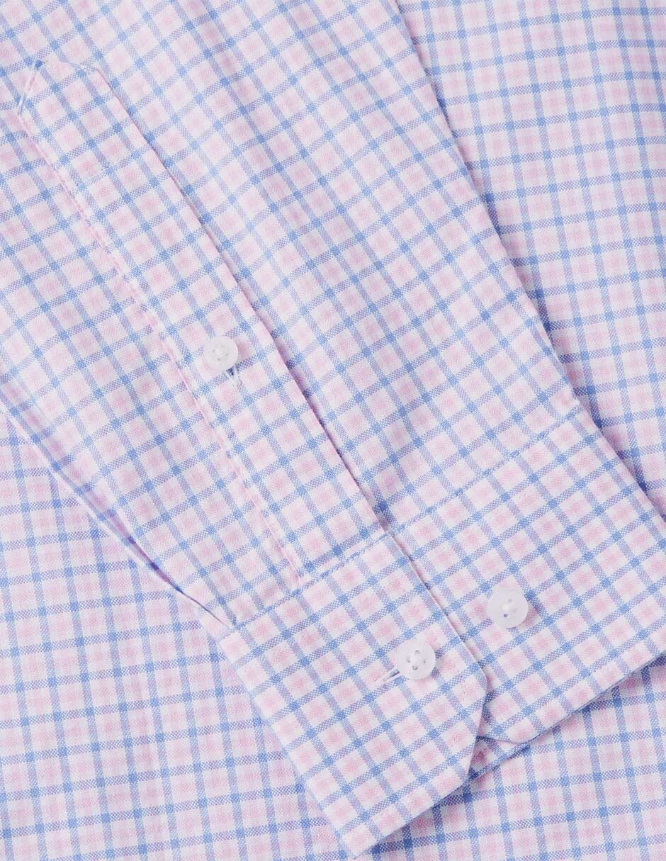 Camisa casual de algodón manga larga para hombre