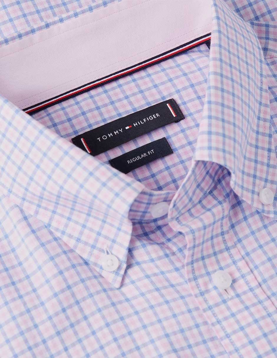Camisa casual de algodón manga larga para hombre