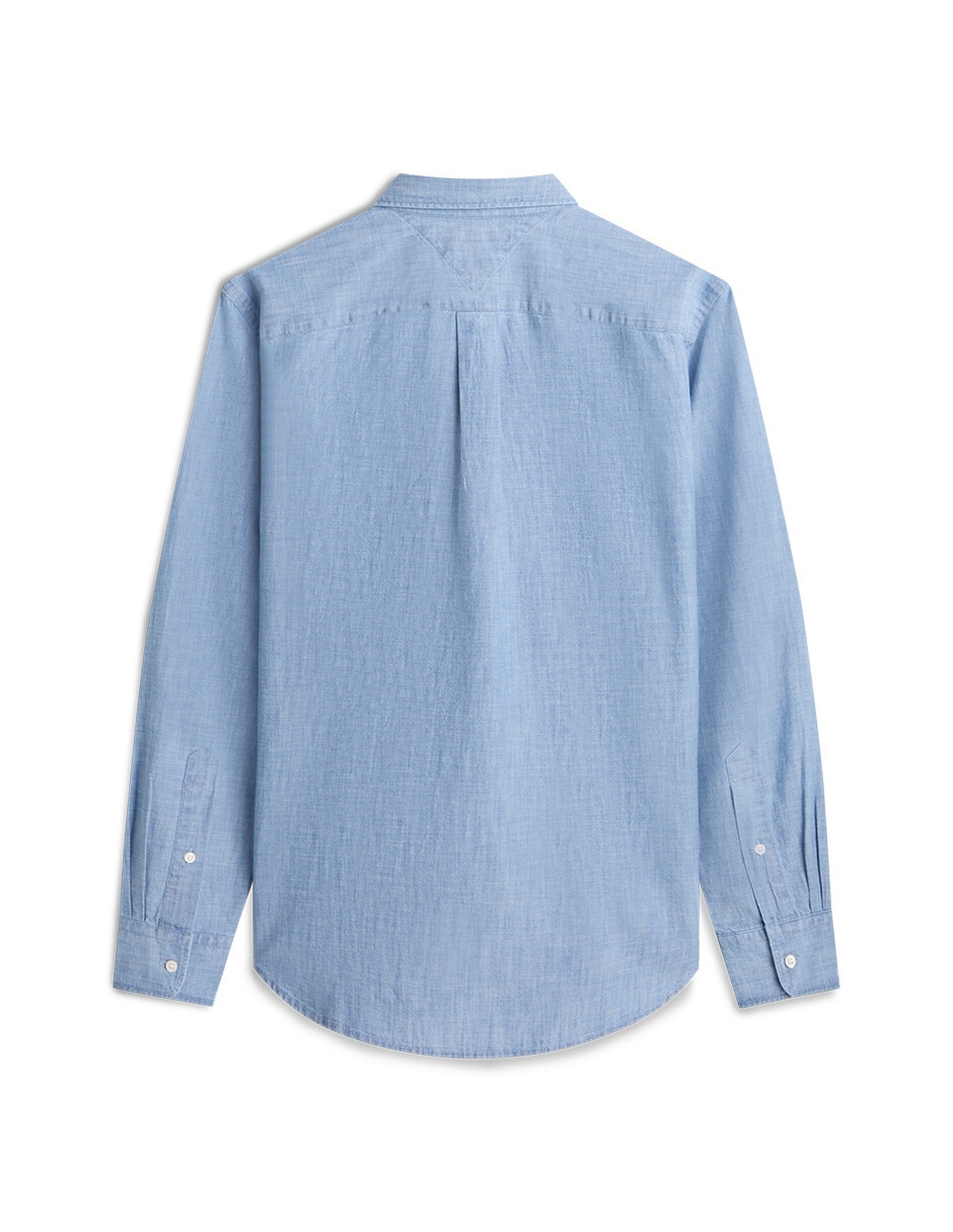 Camisa casual de algodón manga larga para hombre 5