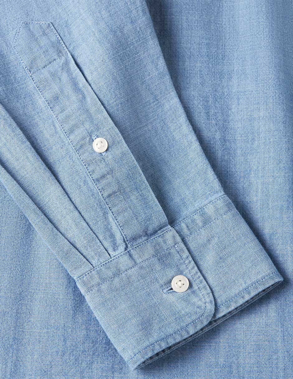 Camisa casual de algodón manga larga para hombre 3