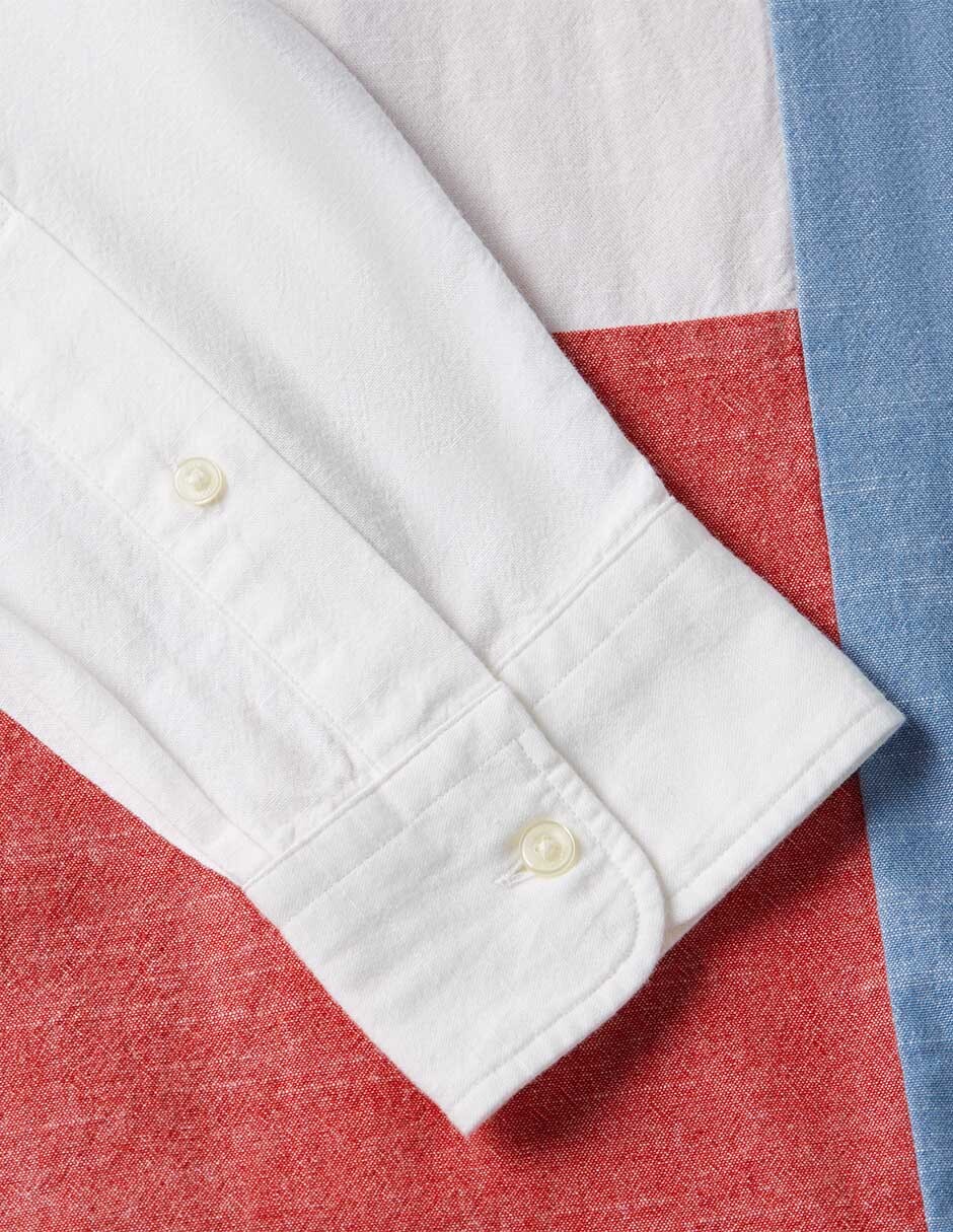 Camisa casual Tommy Hilfiger de algodón manga larga para hombre