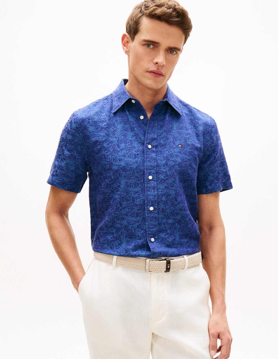 Camisa casual manga corta para hombre