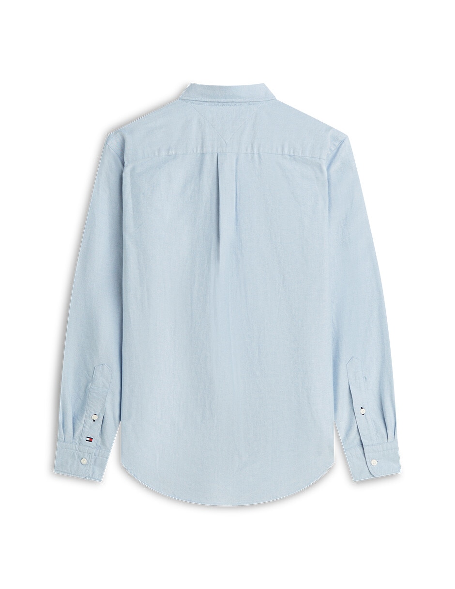 Camisa casual de algodón manga larga para hombre 6