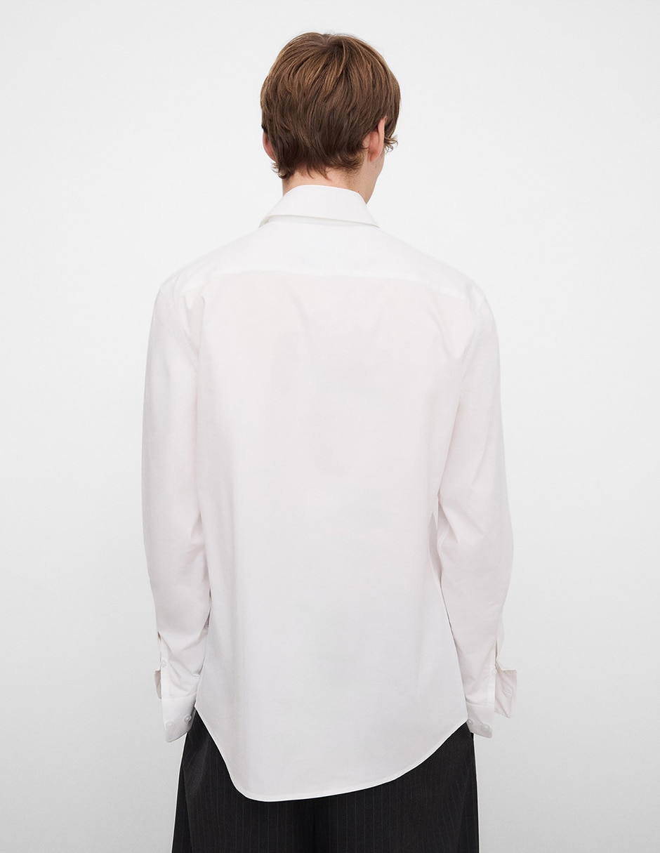 Camisa casual de algodón manga larga para hombre 3