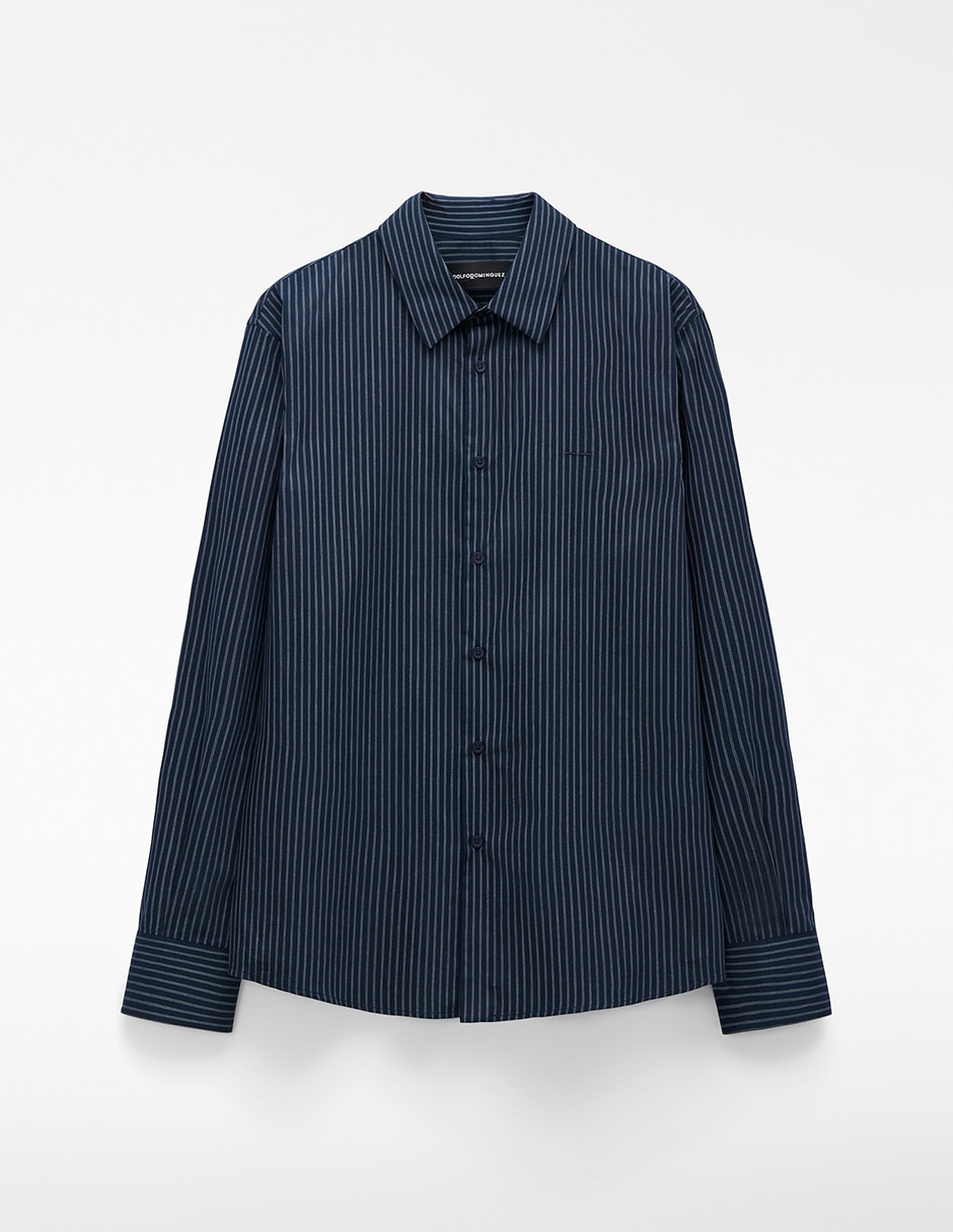Camisa casual de algodón manga larga para hombre 5