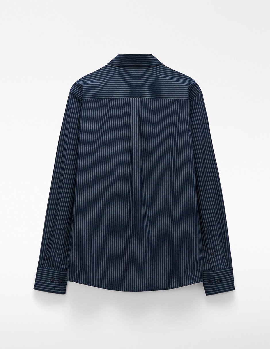Camisa casual Adolfo Dominguez de algodón manga larga para hombre