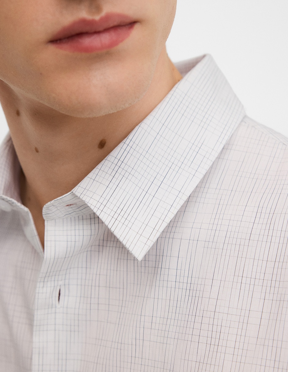 Camisa casual Adolfo Dominguez de algodón manga larga para hombre