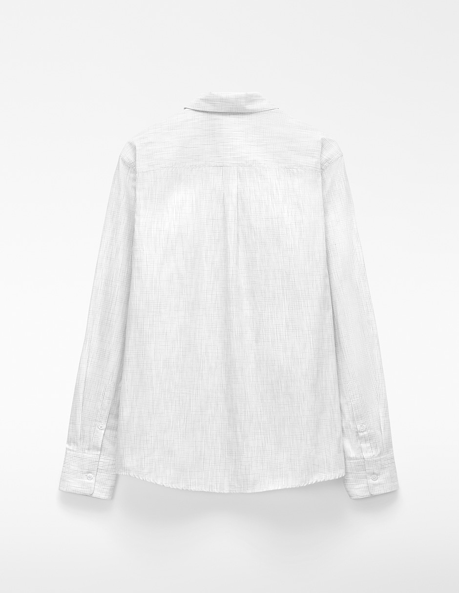 Camisa casual Adolfo Dominguez de algodón manga larga para hombre