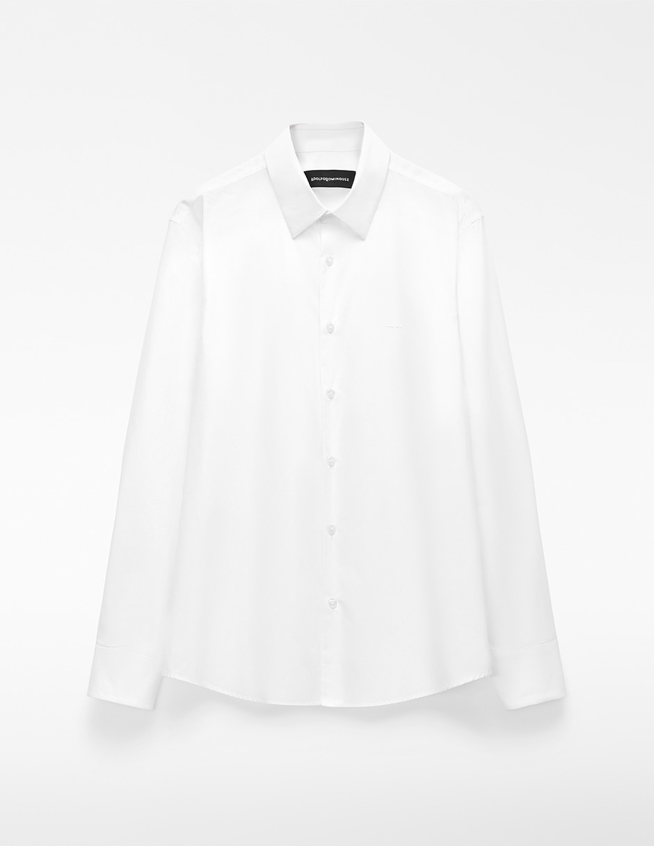 Camisa casual Adolfo Dominguez de algodón manga larga para hombre