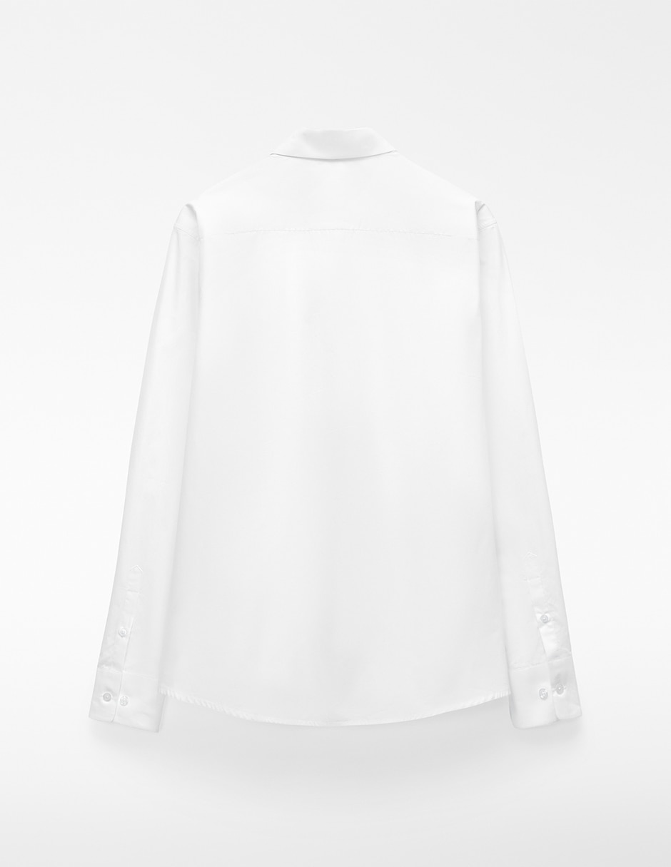 Camisa casual Adolfo Dominguez de algodón manga larga para hombre