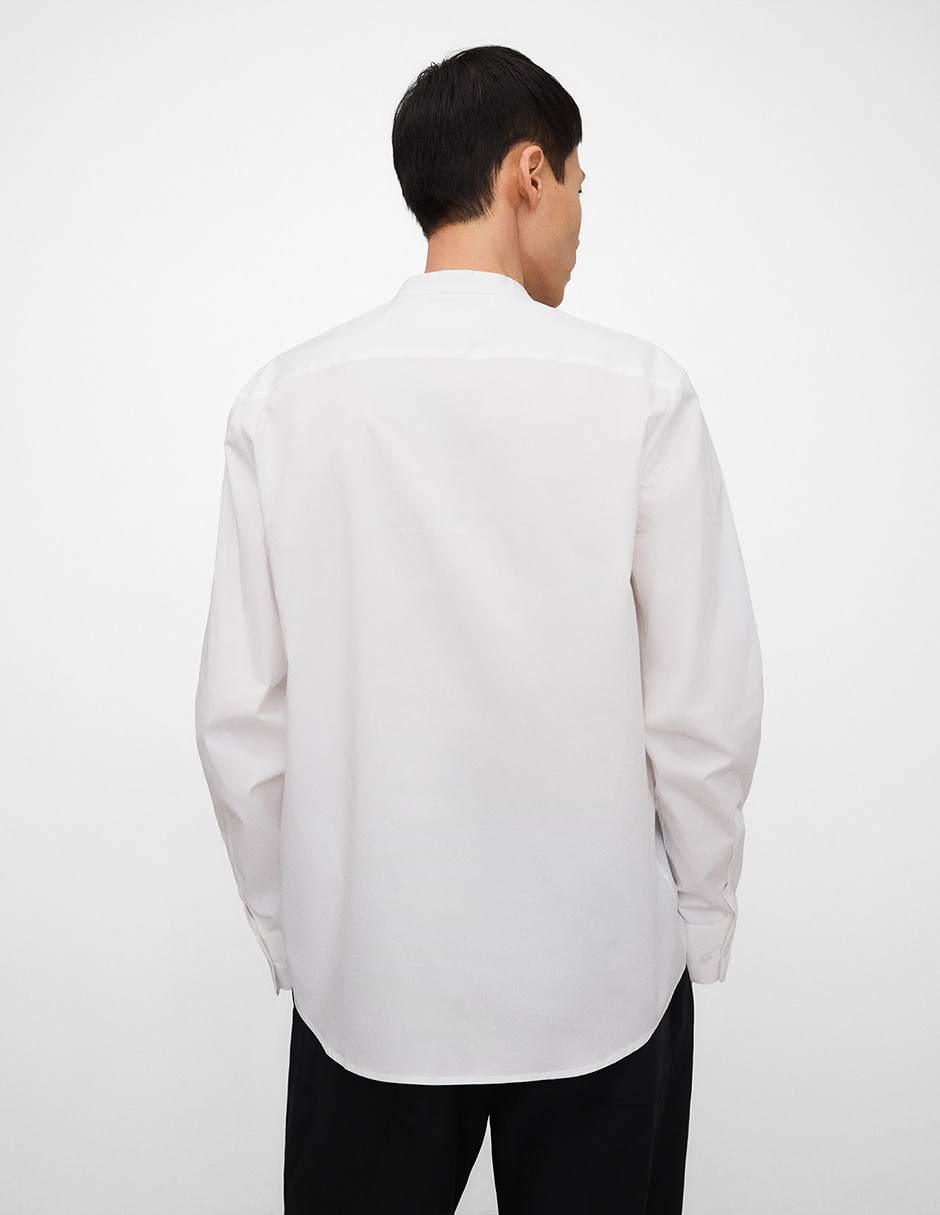 Camisa casual Adolfo Dominguez de algodón manga larga para hombre