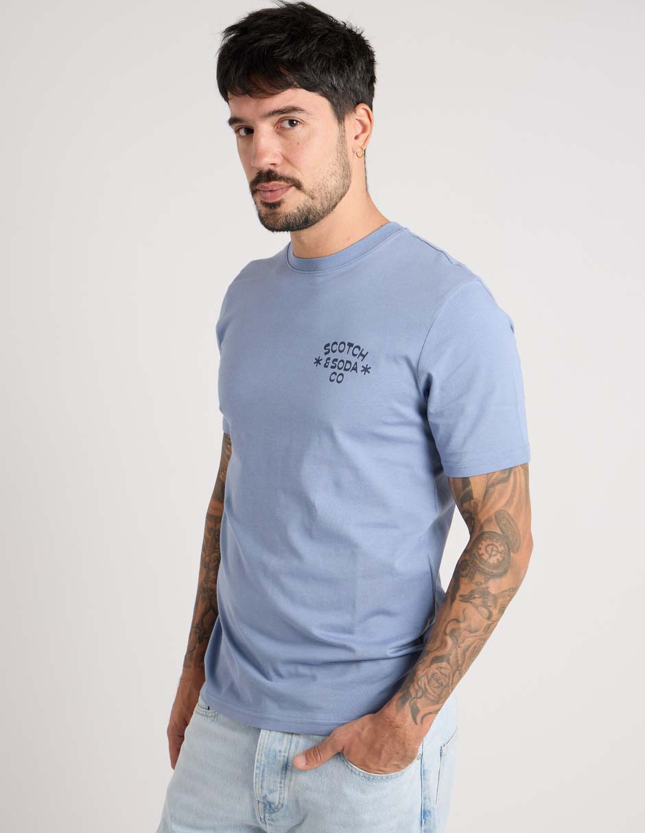 Playera soda cuello redondo para hombre