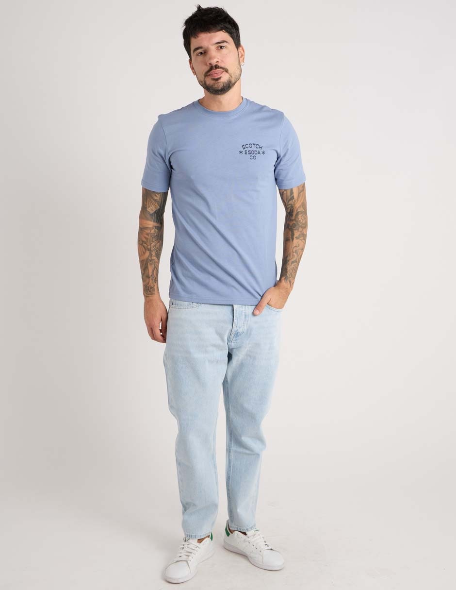 Playera soda cuello redondo para hombre