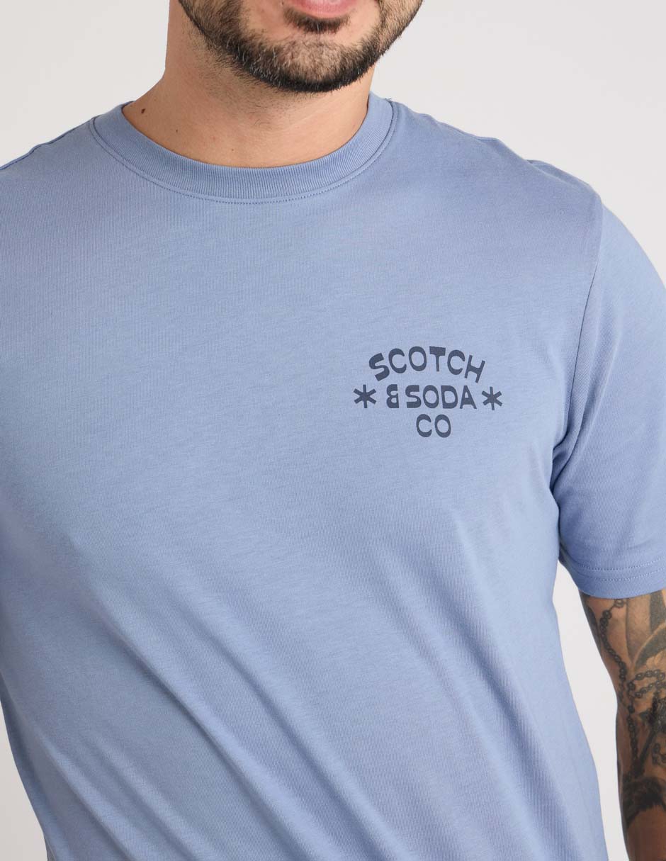 Playera soda cuello redondo para hombre