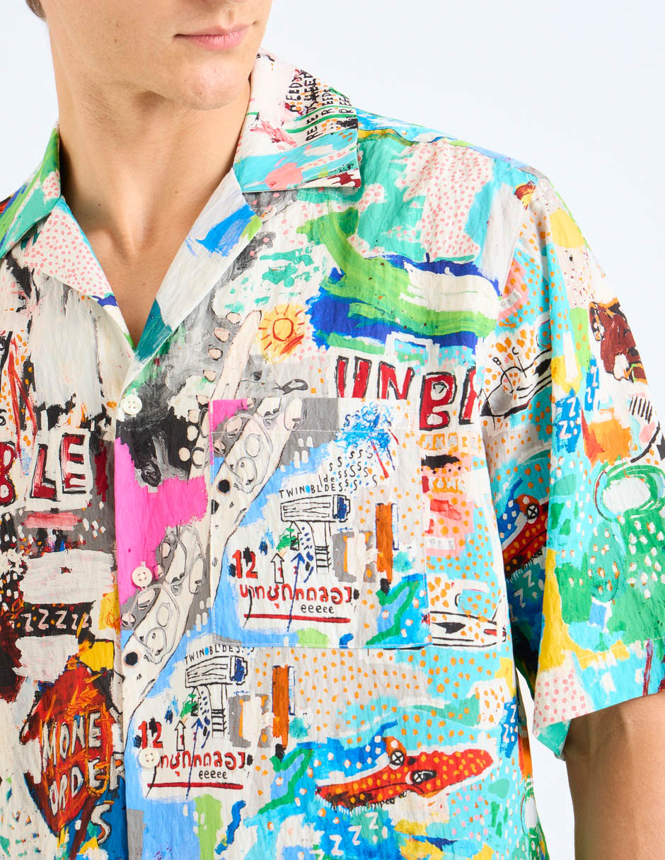 Camisa Casual manga corta para hombre 10