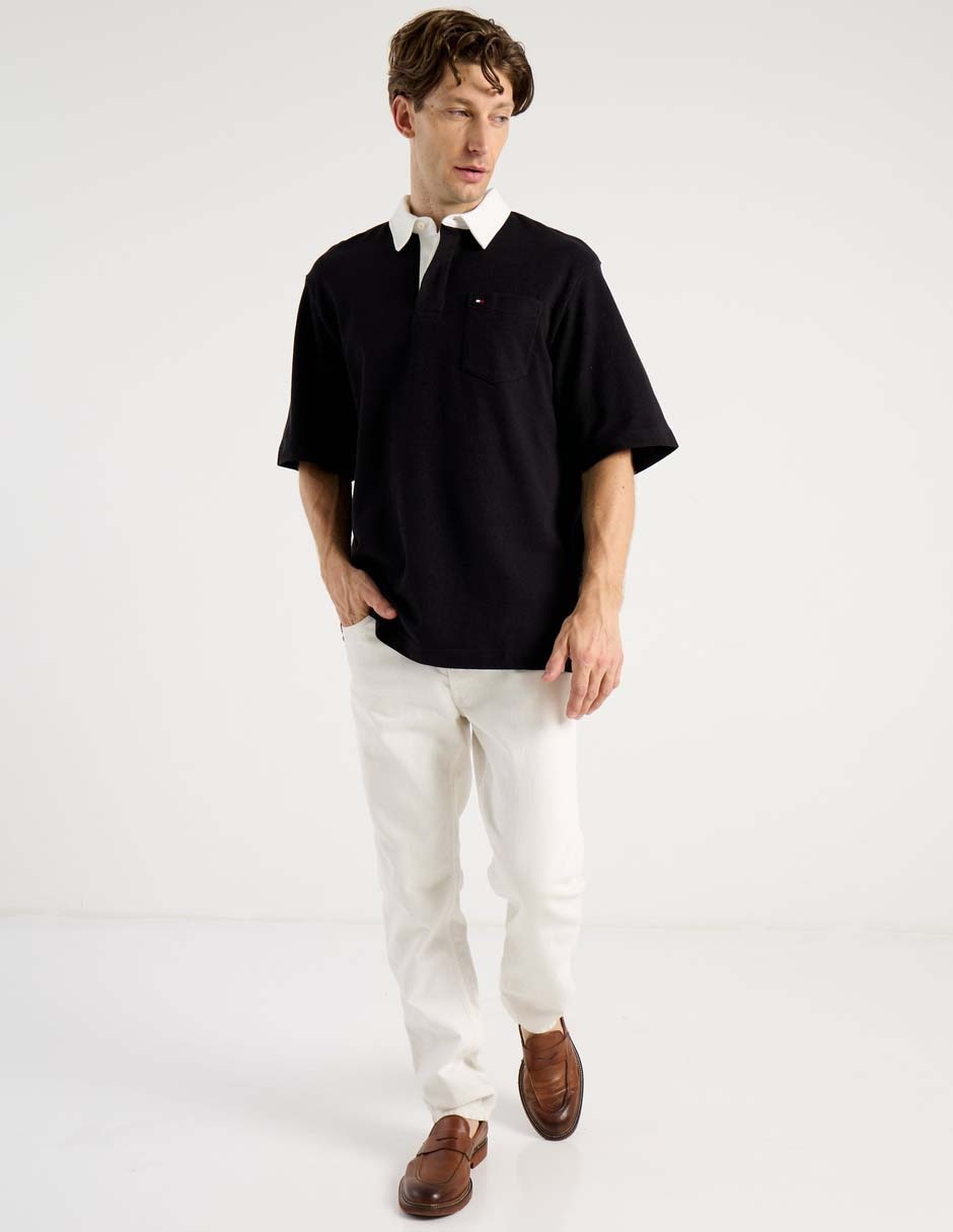 Playera tipo polo Tommy para hombre
