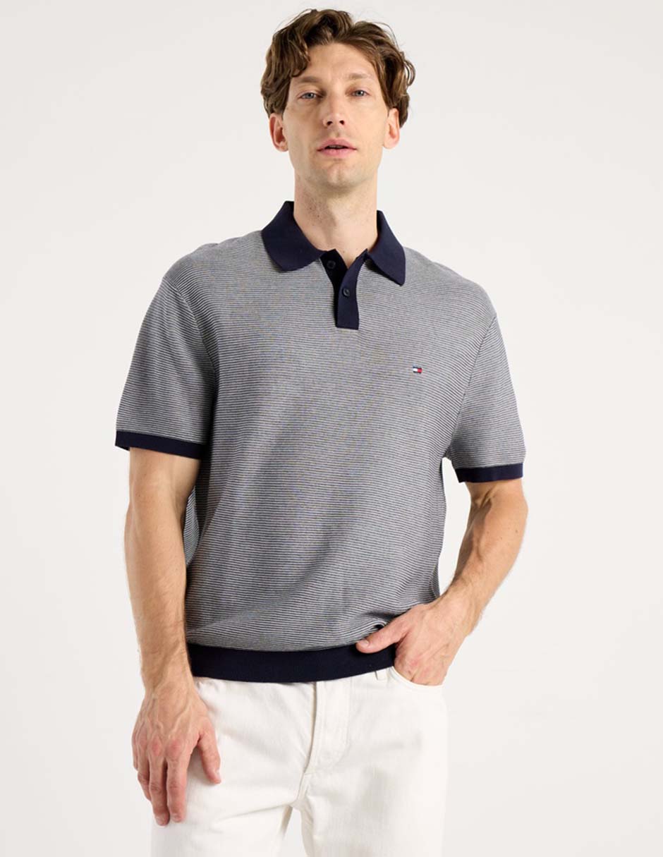 Playera tipo polo tommy hilfiger para hombre
