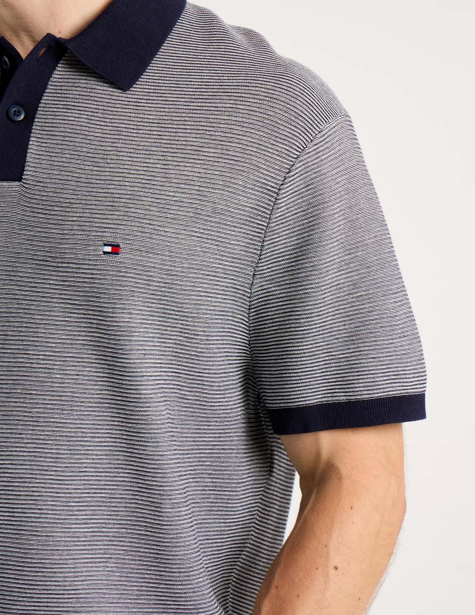 Playera tipo polo tommy hilfiger para hombre