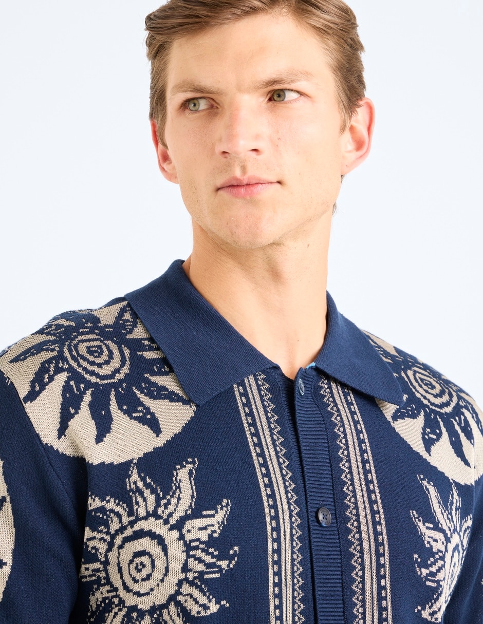Camisa casual Scotch & Soda de algodón manga corta para hombre