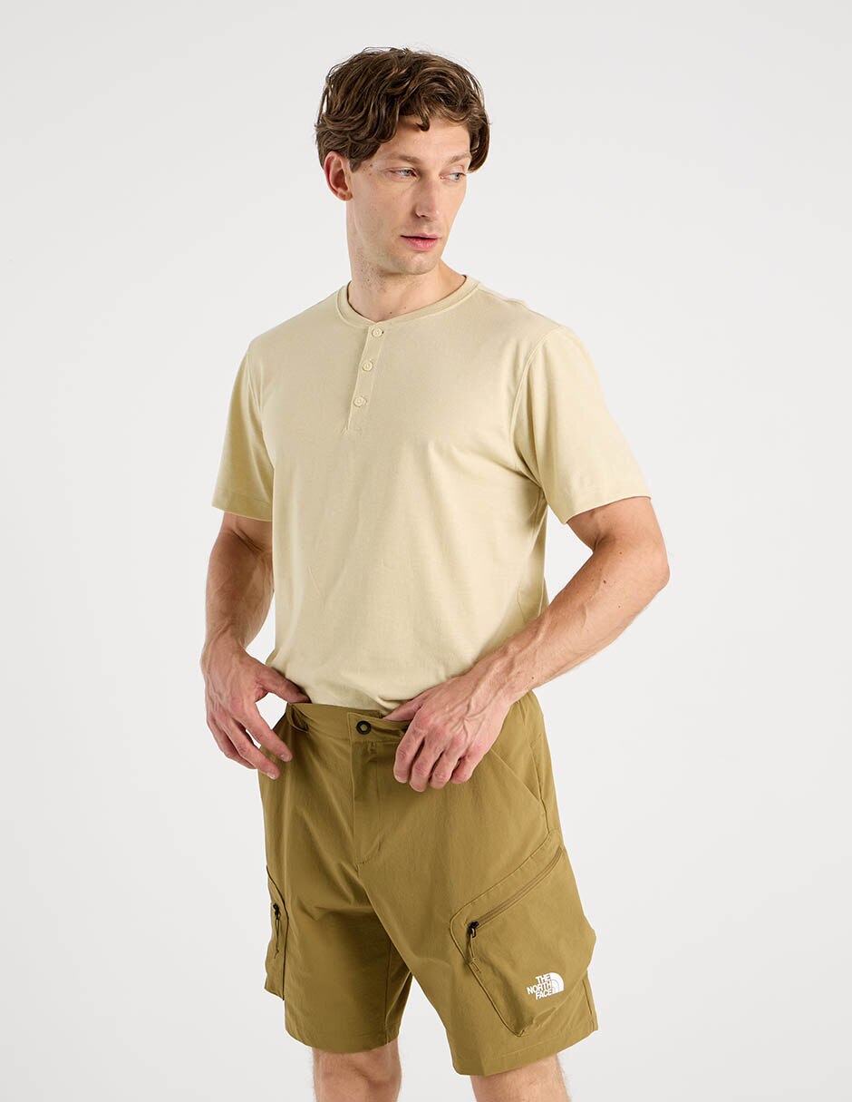 Playera cuello henley para hombre 1