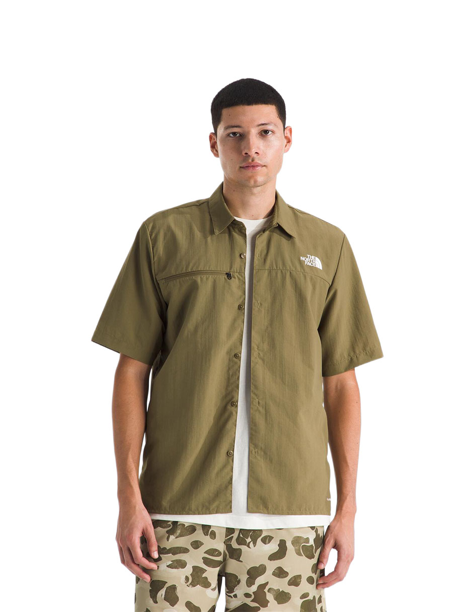Camisa casual manga corta para hombre