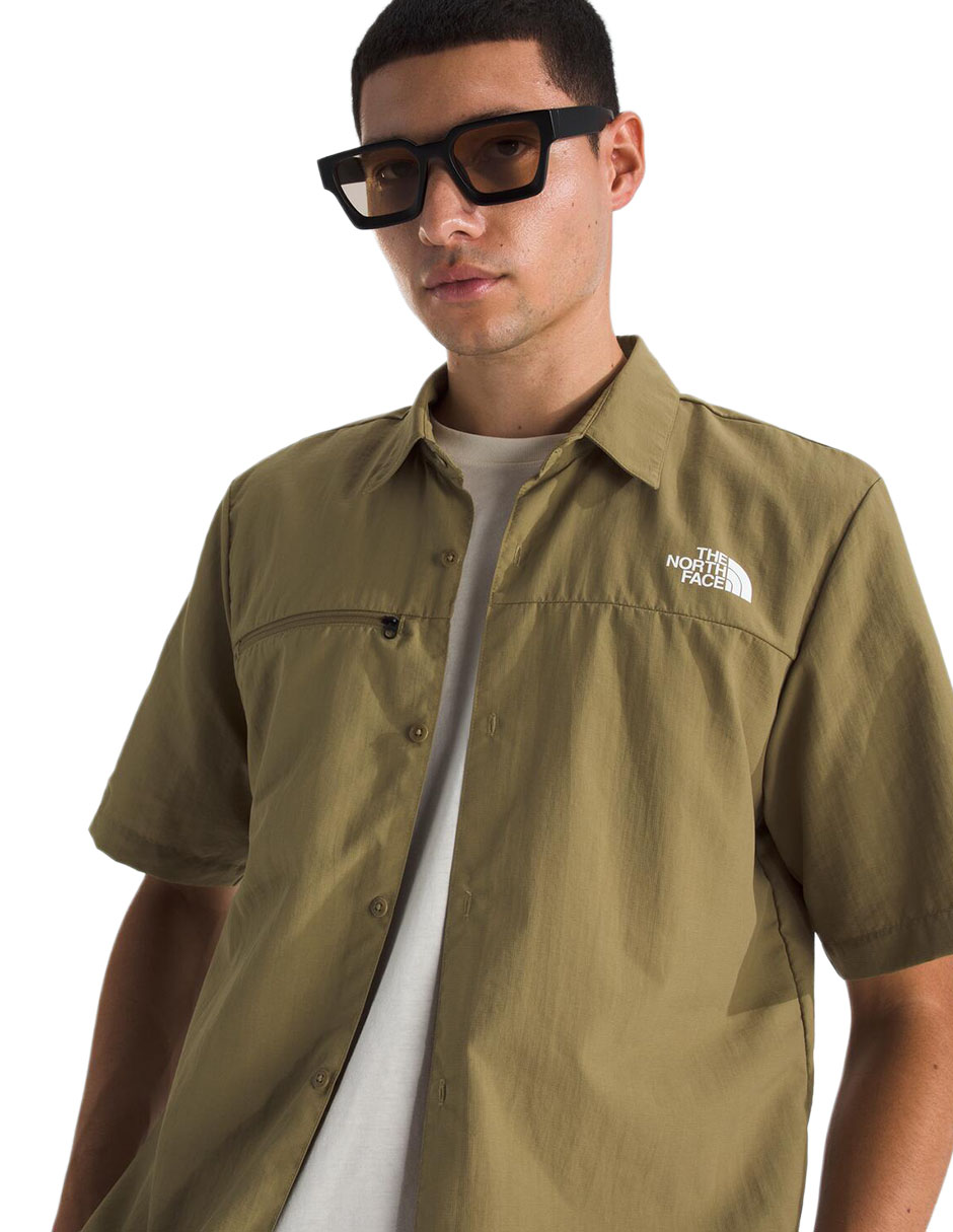 Camisa casual manga corta para hombre